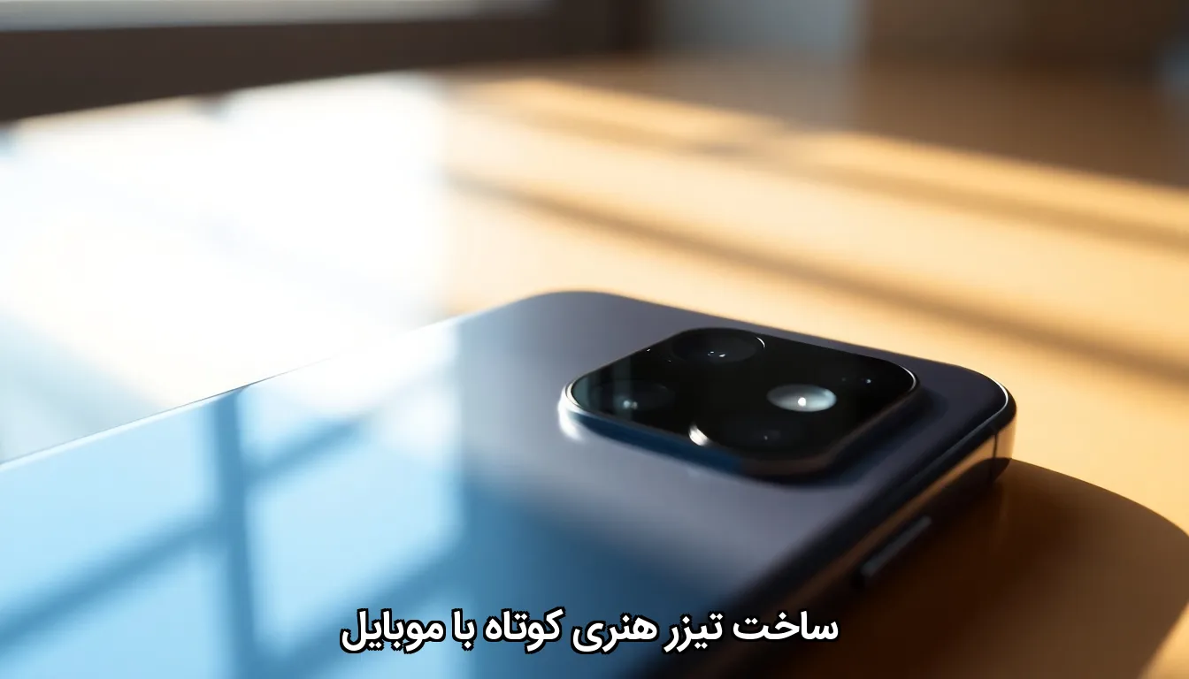 ساخت تیزر هنری کوتاه با موبایل