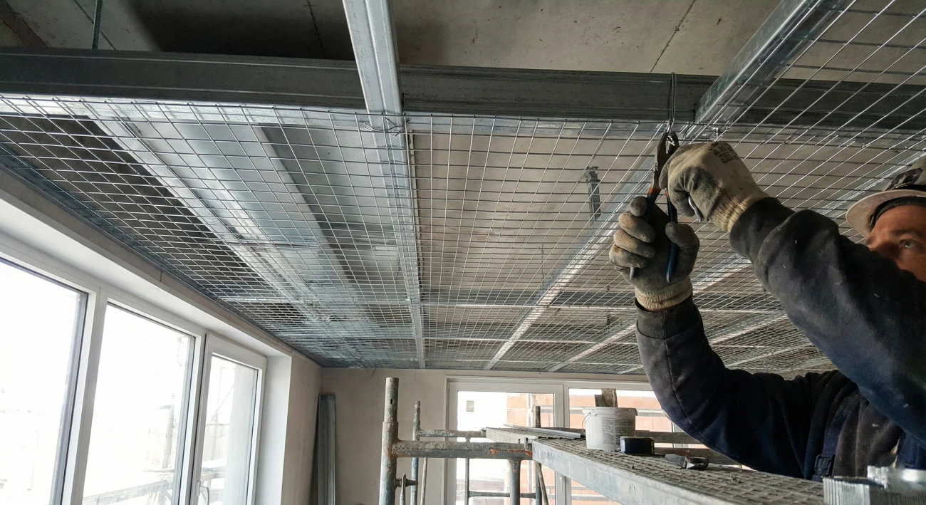 لکههای زرد روی سقف گچی از کجا میآیند؟ راز یک رابیتسبندی اصولی با «مفتول گالوانیزه» استاندارد سیم رابیتس بندی