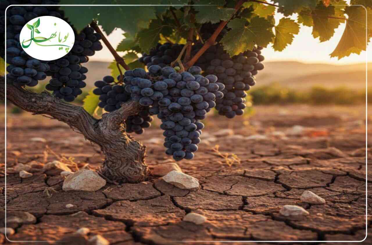 بهترین نهال انگور دیمی برای مناطق کم آب؛ چرا سیاه سردشت همه جا جواب می دهد؟ انگور سیاه سردشت