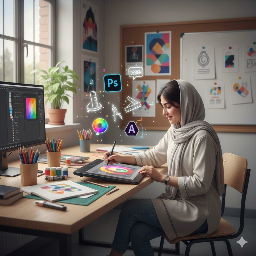 وسایل مورد نیاز رشته گرافیک در هنرستان