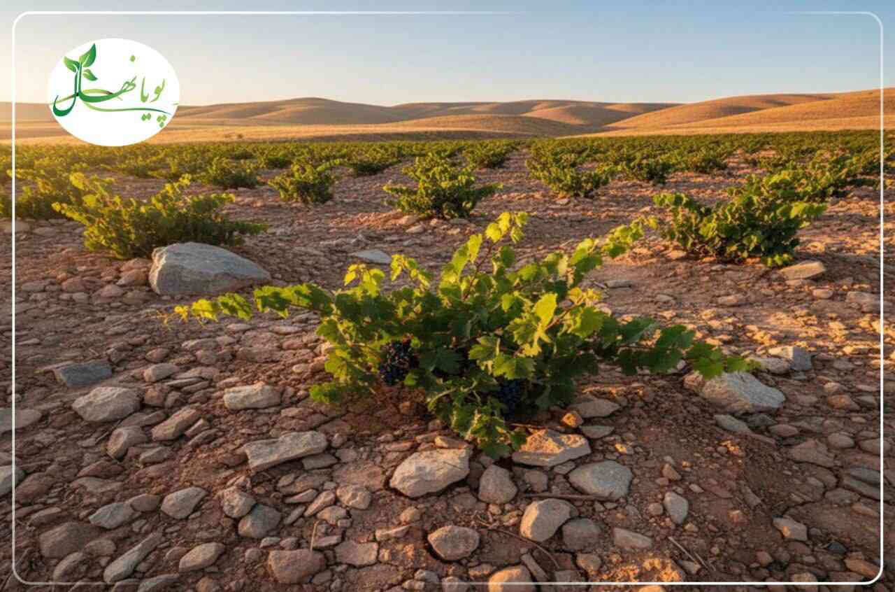 بهترین نهال انگور دیمی برای مناطق کم آب؛ چرا سیاه سردشت همه جا جواب می دهد؟ نهال انگور دیمی
